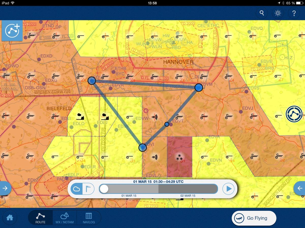 Approach data as in Jeppesen MFD VFR