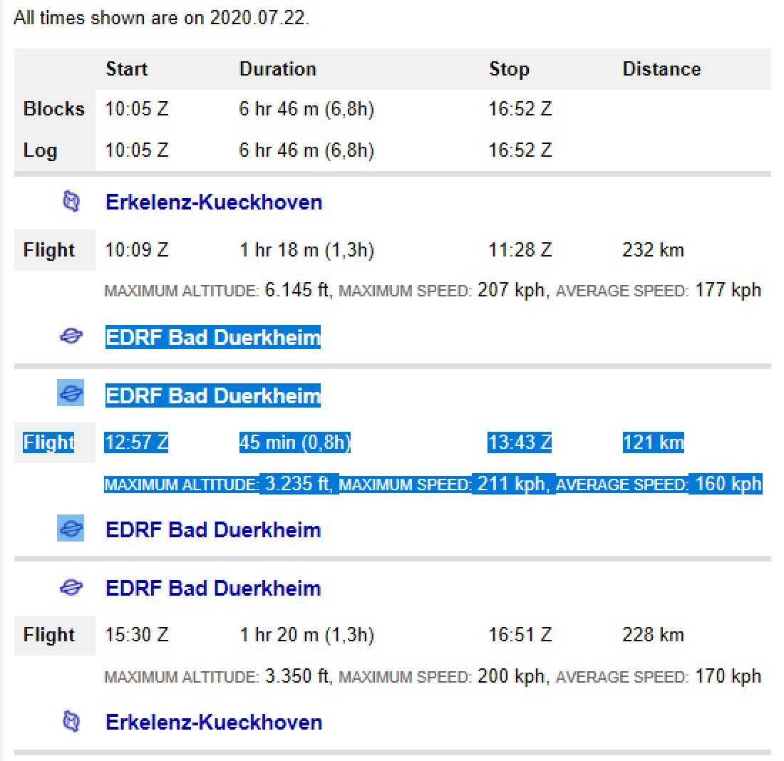 Strange Logbook entries and wrong time calculation